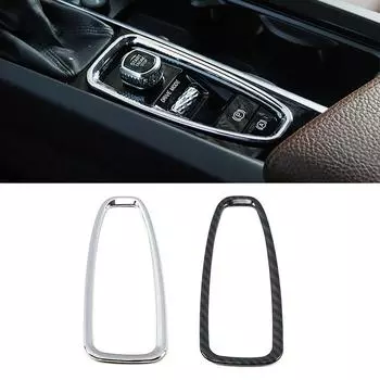 Для Volvo XC60 2018-2024 углеродного волокна цвет AT коробка передач панель переключения передач рамка отделка ABS аксессуары для салона автомобиля декоративная отделка
