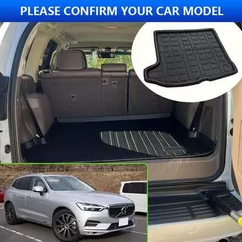 Для Volvo XC60 MK2 2018 2019 2020 2024 2024 2024 Коврик для багажника, устойчивый к высоким температурам, коврик для хранения, аксессуары для салона автомобиля