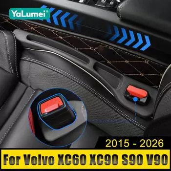 Для Volvo XC60 XC90 S90 V90 2015-2017 2018 2019 2020 2021 2022 2023 2024 2025 2026 Универсальный органайзер для автомобильного сиденья с защитой от протечек чёрный