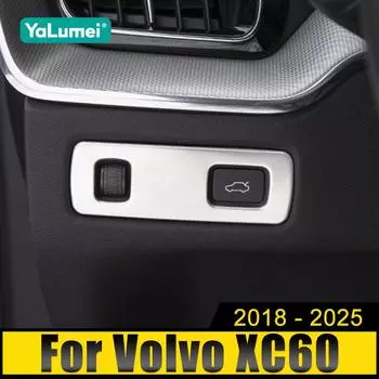 Для Volvo XC60 XC90 XC40 S90 V90 2018 2019 2020 2021 2022 2023 2024 2025 Автомобильный переключатель фар Sequin Headlight Adjustment Cover Trim чёрный