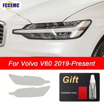 Для Volvo XC90 XC40 XC60 S9 V60 V90 HD автомобильная защитная пленка для фар тонировка TPU наклейка автомобильная декоративная пленка для фар автомобильные аксессуары