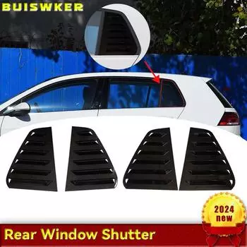 Для VW Аксессуары Golf 7 7.5 MK7 MK7.5 GTI R GTD 2013-2020 Автомобиль Задние боковые окна Жалюзи Воздуховоды лобового стекла Декоративная крышка