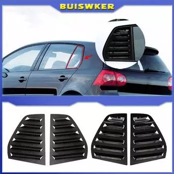 Для VW Golf 5 MK5 2003-2010 автомобиль задние треугольные жалюзи защитные наклейки ABS пластик заднее стекло жалюзи окна