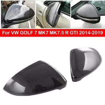 Для VW GOLF 7 MK7 MK7.5 R GTI 2014-автомобильное боковое зеркало заднего вида, крышка крыла, внешняя дверь, чехол заднего вида, накладка, наклейка