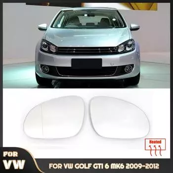 Для VW Golf GTI 6 MK6 2009-2012 автомобиль левое правое зеркало заднего вида боковое стекло подогреваемое прочное внешнее зеркало заднего вида с широким углом обзора