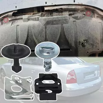 Для VW Passat B5 B5.5 1996-2005 автомобильный поддон под крышкой двигателя, ремонтный комплект, зажим, брызговик, накладка на панель, винты, аксессуары A