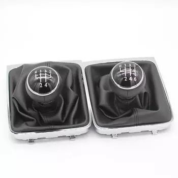 Для VW PASSAT B6 2005-2012 новая 5/6 ступенчатая механическая ручка переключения передач рычаг переключения передач чехол багажника кожаные автомобильные аксессуары
