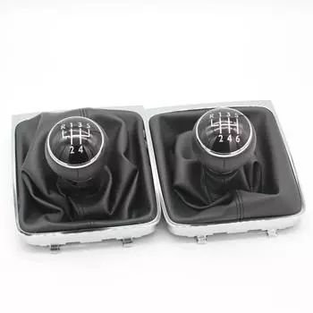 Для VW PASSAT B6 2005-2012 новая 5/6 ступенчатая механическая ручка переключения передач рычаг переключения передач чехол багажника кожаные автомобильные аксессуары