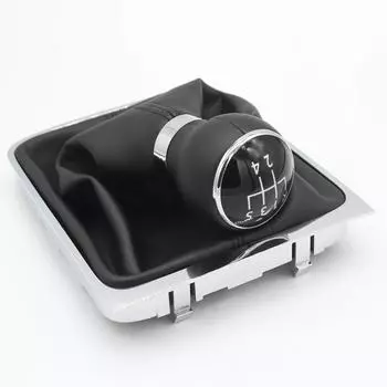 Для VW PASSAT B6 2005-2012 новая 5/6 ступенчатая механическая ручка переключения передач рычаг переключения передач чехол багажника кожаные автомобильные аксессуары