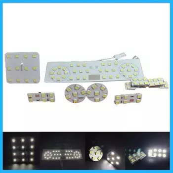 Для VW Passat B6 CC Jetta MK5 8 шт./лот светодиодный купольный светильник для салона автомобиля, лампа для чтения