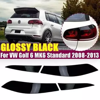 Для VW Volkswagen Аксессуары Golf 6 MK6 Стандартный 2008-2013 Задний фонарь Задний фонарь Свет век Крышка брови Отделка