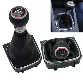Для VW Volkswagen Golf 5 MK5 R32 GTD GTI 2004 2005 2006 2007 2008 2009 автомобильная ручка переключения передач кожаный чехол для багажника чехол для воротника
