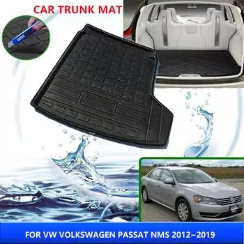 Для VW Volkswagen Passat NMS 2012~2019 2015 2016 автомобильный коврик для багажника, устойчивый к высоким температурам, коврик для хранения, аксессуары для интерьера