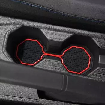 для VW Volkswagen POLO MK6 AW 2018 - 2025 противоскользящий коврик для пазов в дверях автомобиля, накладка на чашку, аксессуары для интерьера