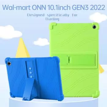 Для Walmart ONN 10,1-дюймовый чехол для планшета Gen 3 (Модель 2022 года:100071485), Чехол для силиконового чехла ONN 10.1 Защитный корпус Onn 10.1 3Gen 2022 красный