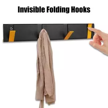 Для ванной комнаты, кухни, спальни, прихожей, винтажный стиль, держатель для одежды, 2 способа установки, складная вешалка для полотенец 5 Hooks
