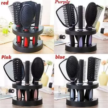 Для ванны, душа, ухода за волосами, расчески, набор для мытья волос, чистки, ABS, массажер для кожи головы, расческа для волос розовый