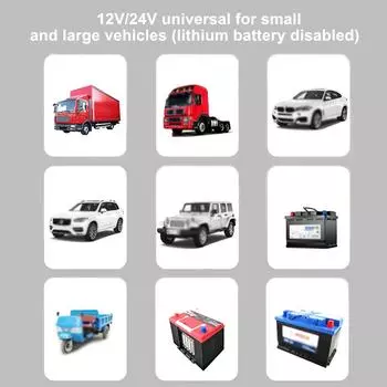 Для влажной и сухой свинцово-кислотной вилки EU Plug полностью автоматическое автомобильное зарядное устройство 300AH интеллектуальное импульсное ремонтное зарядное устройство 220W ЖК-дисплей