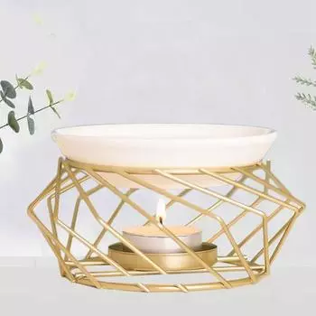 Для внутреннего геометрического дизайна, очищающего воздуха, йоги, медитации, офисного декора, эфирного масла, печи, ароматерапевтической лампы, подсвечника чёрный