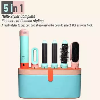 Для волос 5 в 1 стайлер для волос с щипцами для завивки волос, щетка для укладки горячим воздухом, мультистайлер, 5 в 1, мультистайлер, фен нового дизайна EU