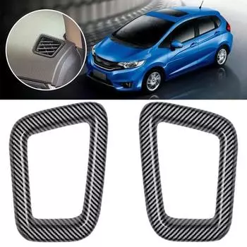 Для WR-V Новая крышка вентиляционной рамы кондиционера WR-V Отделка деталей салона автомобиля Модификация Аксессуары Наклейки для Honda WRV F9A3