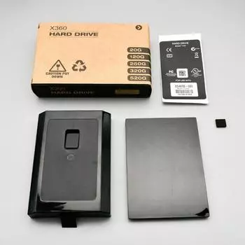 Для Xbox 360 Slim Внутренний HDD Черный Корпус для Жесткого Диска HDD Синий Прозрачный Корпус чёрный