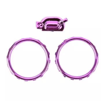 Для Xbox One Elite Series 2 Custom Accent Rings Profile Switch Buttons Сменные детали с отверткой Матовый хромированный