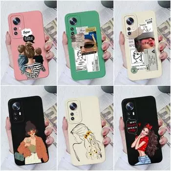 Для Xiaomi 10T 11T 12T 12S Ultra 10 11 12 13 Lite 11X Pro Чехлы Модный противоударный чехол Защита камеры Жидкий силикон для мальчиков и девочек Бампер для Xiaomi Xiaomi Mi 6X