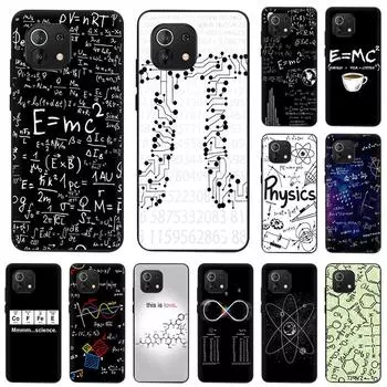 Для Xiaomi 11 Lite 5G физика наука математика формула чехол для телефона Mi 11 Ultra 11i 11x 11T 10 10T Note 10 Pro 9 SE Mi 11