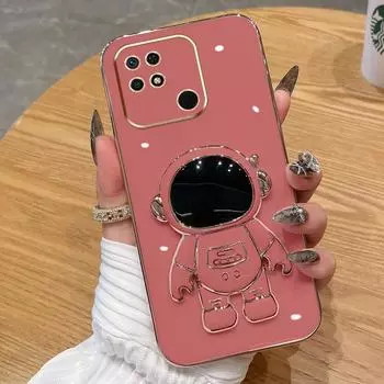 Для Xiaomi 13 12 lite 13T 12T Pro Ultra Mi 10T 9T 11T Pro 11 Lite 5G NE Note 10 чехол Мягкий силиконовый чехол с держателем космонавтов задняя крышка кронштейн чехол для телефона For Xiaomi 13 lite красный