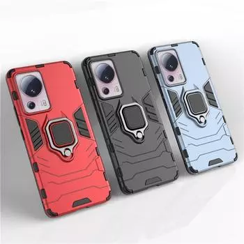 Для Xiaomi 13 Lite 5G чехол 6,55 дюйма Hard Armor Finger Ring Защитный бампер для Xiaomi 13 Lite чехол Xiaomi 11 12 13 Lite Чехол For Xiaomi 13 Lite
