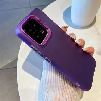 Для Xiaomi 13T 12T 11 13 14 Poco X6 F5 F4 F3 Pro чехол матовый лазерный цветной чехол для Redmi Note 13 12 pro бампер противоударный чехол Redmi Note13 5G чёрный