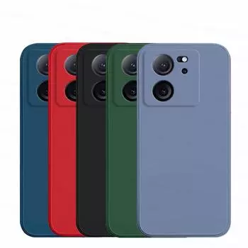 Для Xiaomi 13T Pro Чехол Роскошный TPU Ударопрочный Жидкий Силиконовый Защитный Чехол для Телефона Xiaomi 11T 12T 13T Pro For Xiaomi 13T Pro чёрный