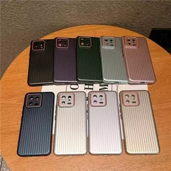 Для Xiaomi 14 13 Pro Ultra рифленое зернистое покрытие металлическая краска анти отпечатки пальцев ПК ударопрочный противоскользящий чехол-накладка For Xiaomi 13 чёрный