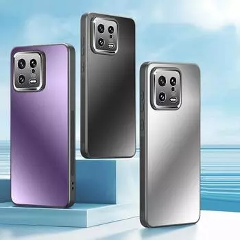 Для Xiaomi 14 13T 13 Pro металлическая защита объектива «все включено» задняя матовая защита от отпечатков пальцев бампер чехол чехол-держатель For Xiaomi 13 чёрный