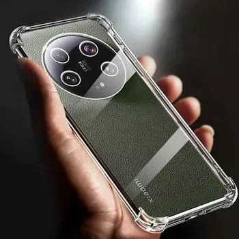 Для Xiaomi 14 чехол 13T pro ультра утолщенный противоударный прозрачный мягкий чехол для телефона 5g прозрачная задняя крышка 14pro Funda Case for xiaomi 14 5G прозрачный