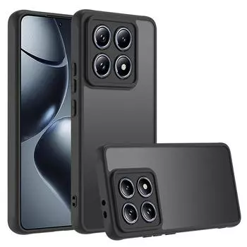 Для Xiaomi 14T Pro Чехол Кожа на ощупь Матовый ПК+ТПУ Ударопрочная Задняя крышка телефона A