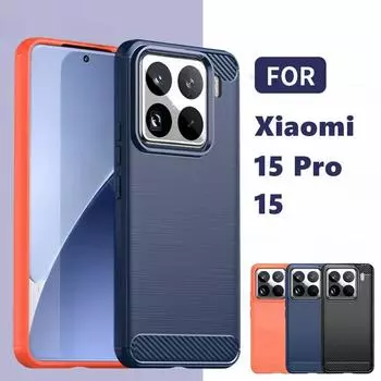 Для Xiaomi 15 Pro Чехол Xiaomi 15 15 Pro 5G Чехол Ударопрочный Матовый ТПУ Силиконовый Защитный Чехол для Телефона Для Xiaomi 15 Pro For Xiaomi 15 Pro чёрный