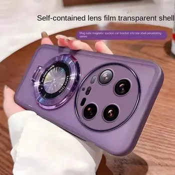 Для Xiaomi 15 Ultra 14T 15 Pro объектив камеры защитная пленка прозрачный мягкий чехол для Xiaomi Mi 15Ultra держатель кольца силиконовый бампер For Mi 15 Ultra фиолетовый