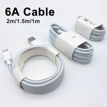 Для Xiaomi 6A Usb Type C кабель зарядное устройство 120 Вт Turbo Tipo быстрая зарядка для Mi 14 13 12 11 10 Pro Poco F5 Redmi Note K70 K60 Ultra 1m