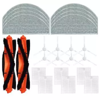 Для Xiaomi E10 E10C E12 B112 / Mijia 3C Plus C103 робот-пылесос запасные аксессуары основная боковая щетка фильтр швабра