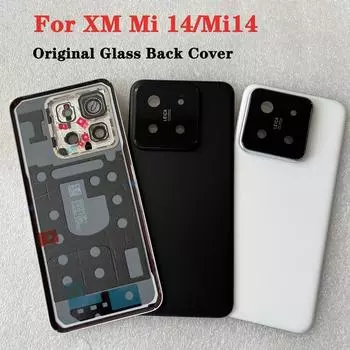 Для xiaomi Mi14 крышка батарейного отсека запасные части для M14 Mi 14 задняя крышка батарейного отсека дверной корпус телефона белый