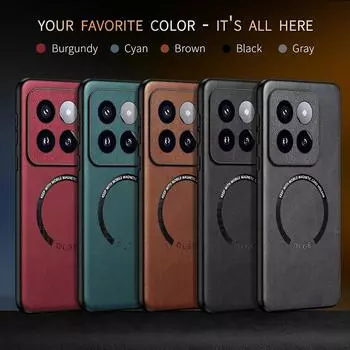 Для Xiaomi Mi 11 12 13 14 Pro 12X 12S Ultra чехол для беспроводной зарядки Magsafe противоударный кожаный магнитный чехол для телефона Fundas For Mi 11 чёрный