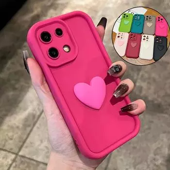 Для Xiaomi Mi 11 Lite 5g Ne 4g Girl Cute Love Heart Matte Case Mi11 11lite Силиконовый противоударный задний чехол на Xiaomi11 Mi11lite For Mi 11 белый