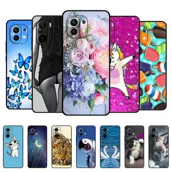 Для Xiaomi Ми 11 | Ми 11 Лайт 5G NE 4G | Задняя крышка корпуса Mi 11i для Xiaomi Mi 11 Ultra, силиконовый чехол, черный чехол из ТПУ For Xiaomi Mi 11