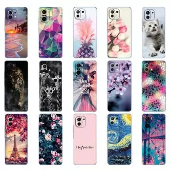 Для Xiaomi Mi 11/Mi 11 Lite 5G NE 4G/Mi 11i/Mi 11 Ultra чехол задняя крышка телефона для Xiomi Mi11Lite силиконовый защитный бампер Xiaomi Mi 11