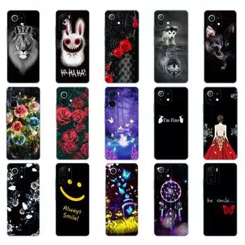Для xiaomi Mi 11/Mi 11 Lite 5G NE 4G/Mi 11i/Mi 11 Ultra чехол задняя крышка телефона для xiaomi11 i Xiomi Mi11Lite силиконовый бампер Xiaomi Mi 11