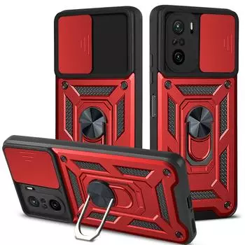 Для Xiaomi Mi 11i Armor противоударный чехол для Xiaomi 11i Mi11i, защитный чехол для объектива камеры с раздвижным окном, автомобильный держатель, чехол с кольцом for Mi 11i
