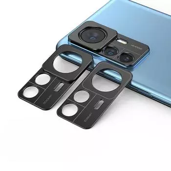 Для Xiaomi Mi 12T Pro 12TPro алюминиевый защитный чехол для объектива камеры, защитный чехол для Xiaomi 12T Pro, металлический корпус объектива камеры For Xiaomi 12T Pro чёрный