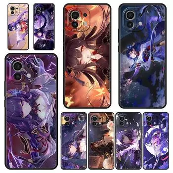Для Xiaomi Mi 13 12T 12 Lite 11 10T 11X 11T Pro 9T чехол для телефона Genshin Impact Raiden shogun Poco X3 NFC X4 F3 F4 M3 M4 5G чехол Xiaomi 12